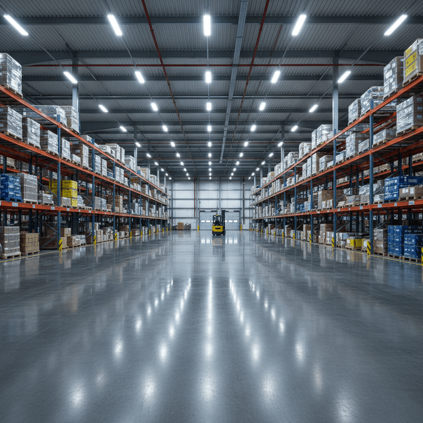 Industrial warehouse floor